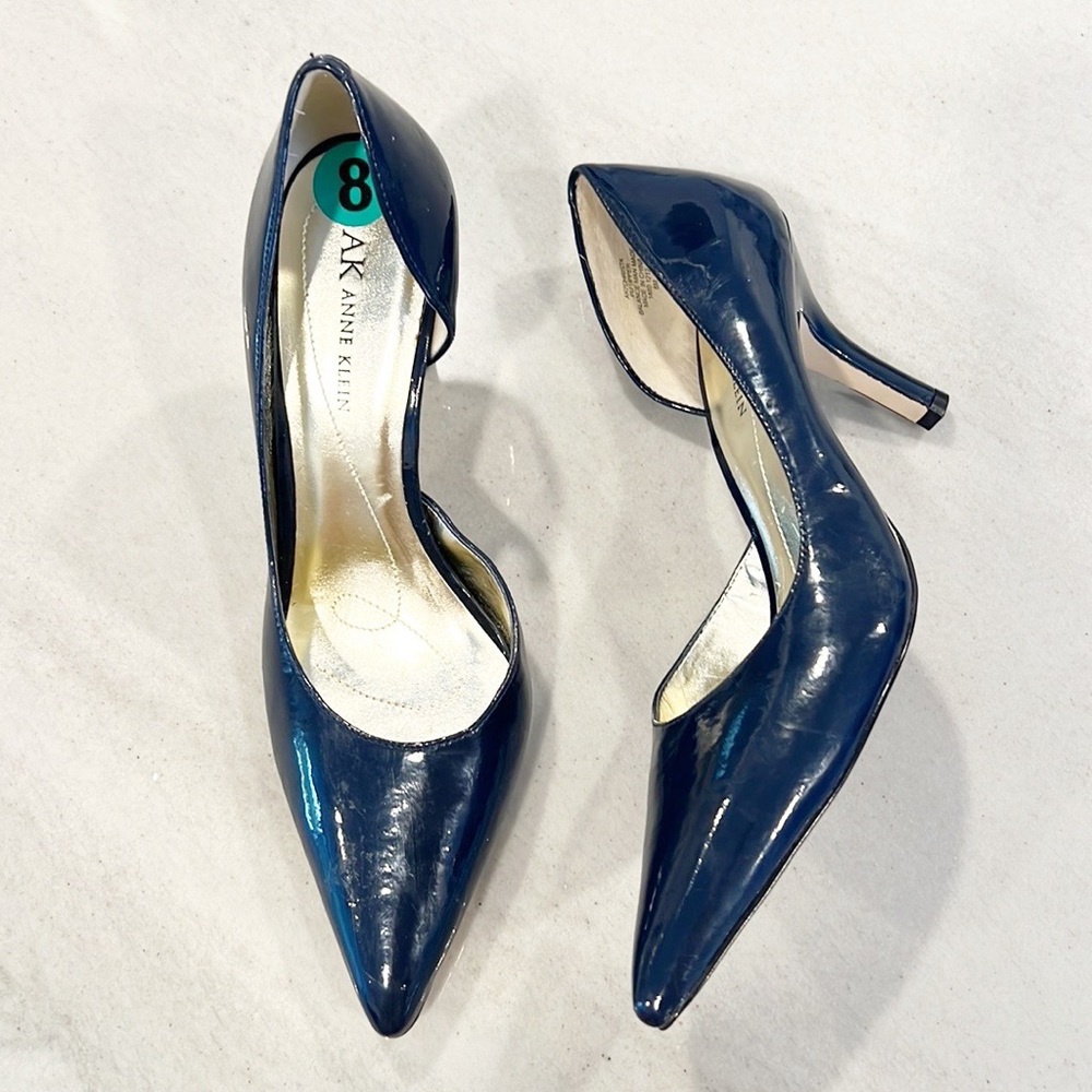 Anne Klein Christa D’Orsay Pumps in Navy Blue size 8 NWT